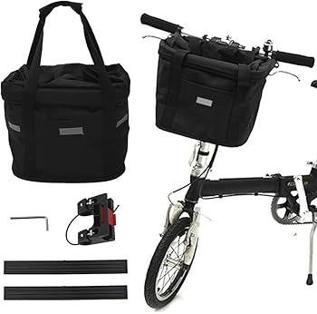 Amazon | 自転車カゴ エコバッグ 自転車前カゴ バスケット 脱着式